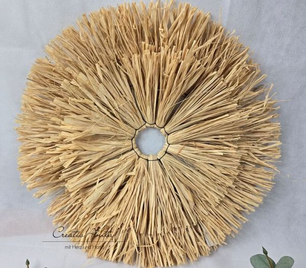 Wandhänger Sonne - Raffia Wandbehang